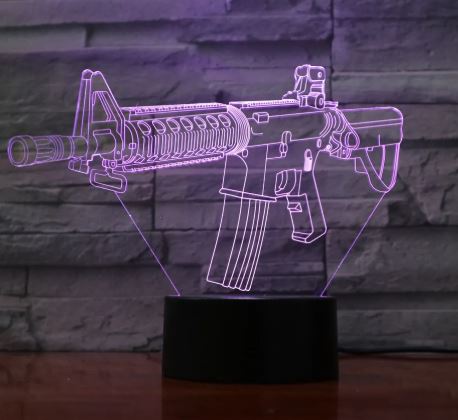 Gun modeling night light