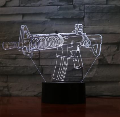 Gun modeling night light