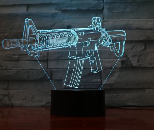 Gun modeling night light