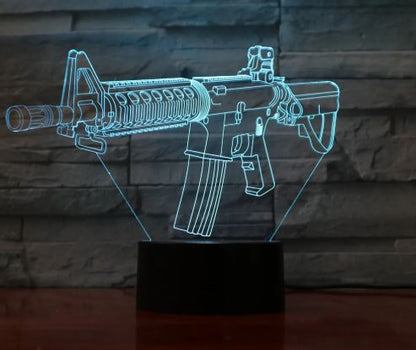 Gun modeling night light