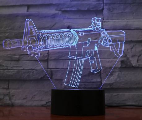 Gun modeling night light
